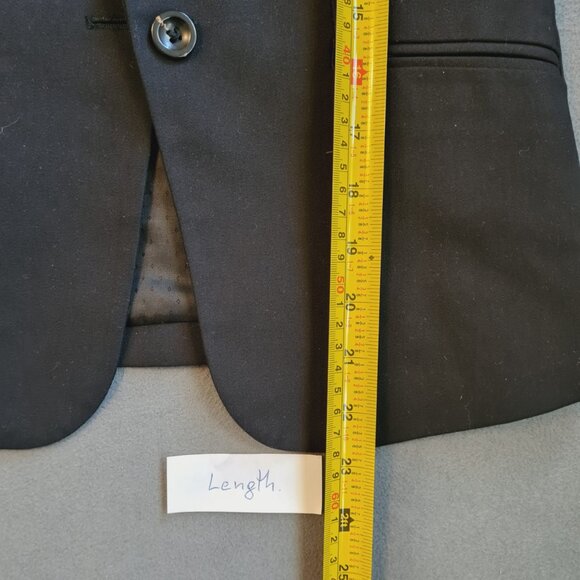 RW&CO Stretch Lining Womens Black Suit Blazer Size 0 One Button Stylish Chic - Picture 16 of 16